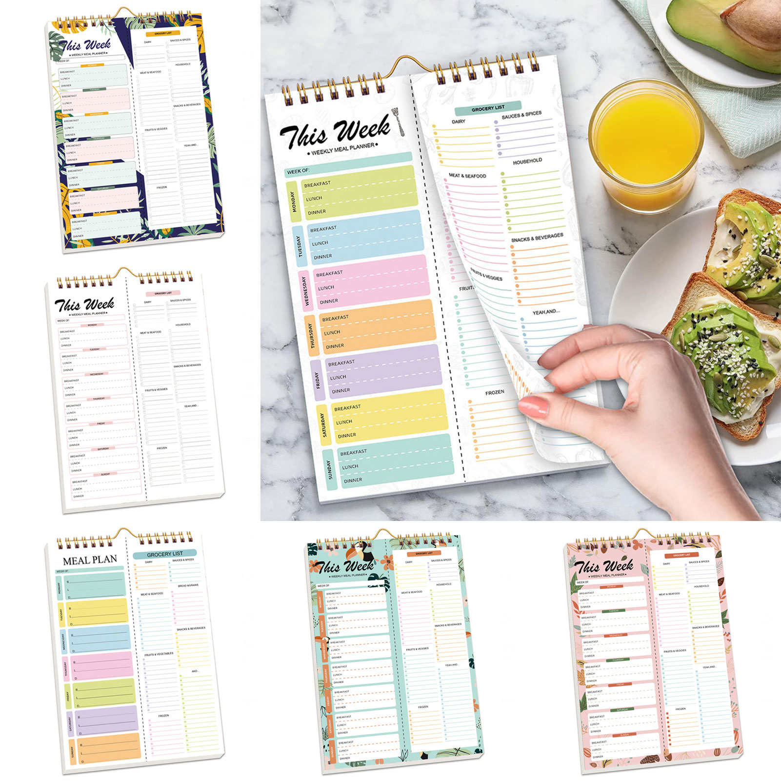 Breakfast Lunch Dinner Weekly  - đánh giá và giá Health Wellness Planner