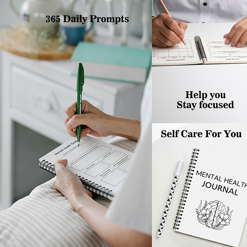 New Mental Health Journal ,Men - đánh giá và giá Health Wellness Planner