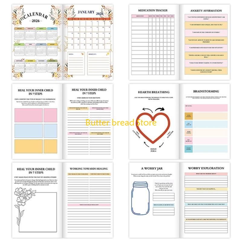 W89C Tạp chí phục hồi sức khỏe - đánh giá và giá Health Wellness Planner