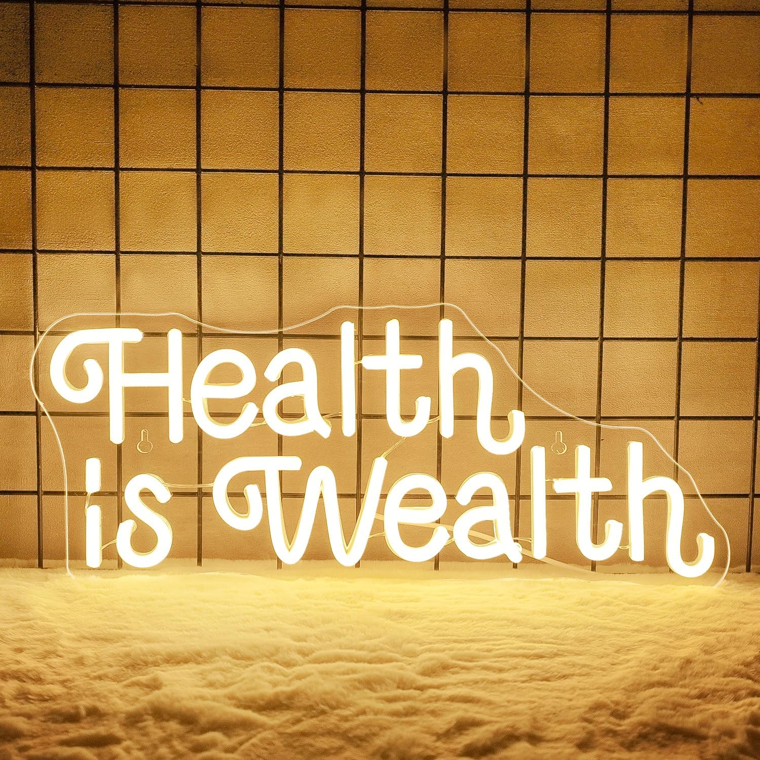 Health is Wealth Neon Sign USB - đánh giá và giá Health Wellness Yoga