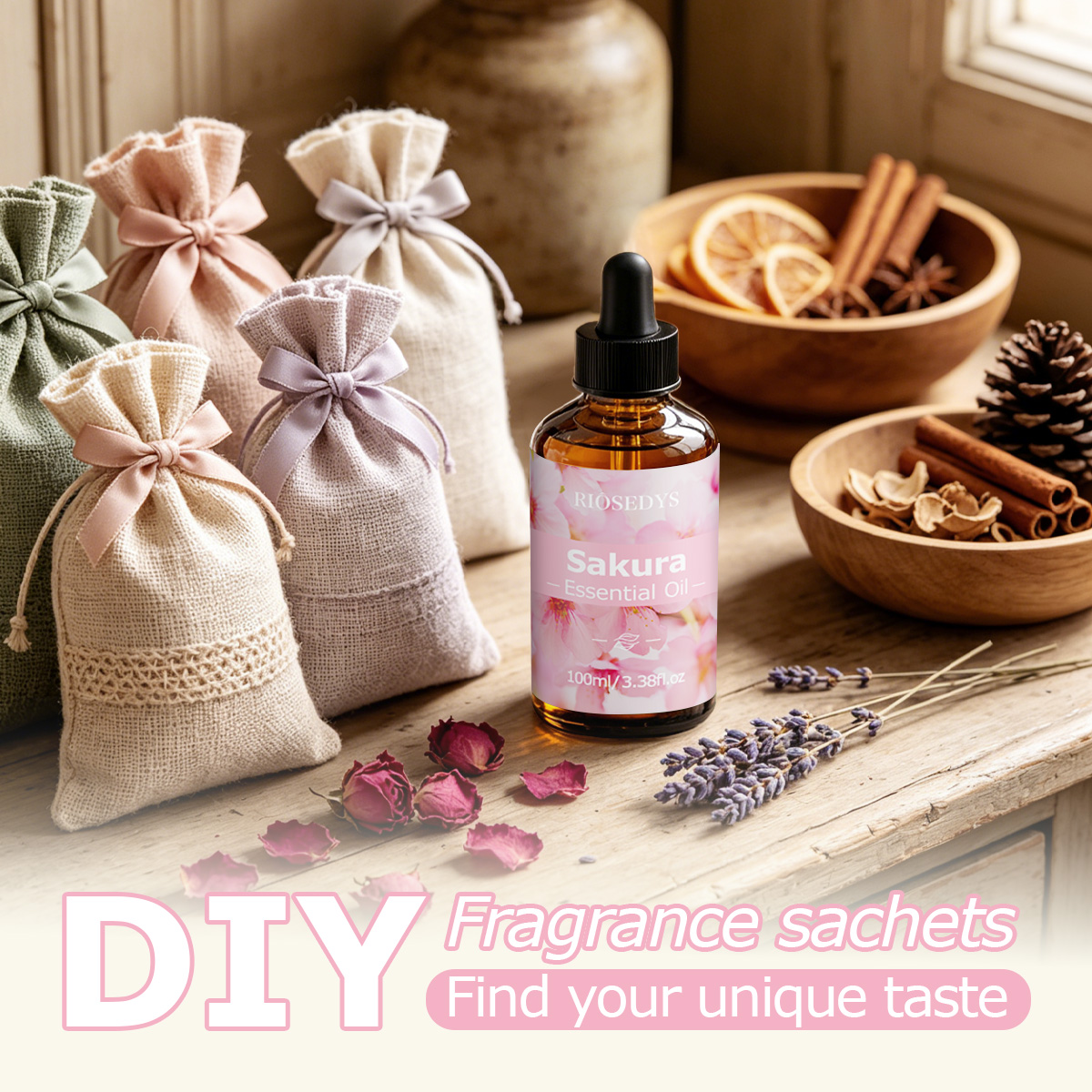 SAKURA Essential Oil, Fresh Fl - đánh giá và giá Aromatherapy Diffuser