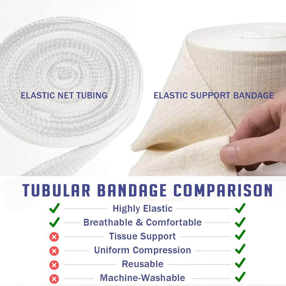 1Roll Elastic Tubular Support  - đánh giá và giá Compression Knee Sleeve